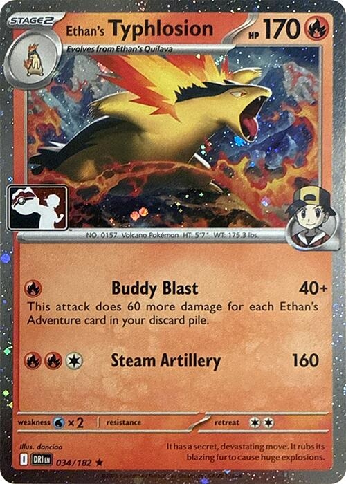 Ethan's Typhlosion - 034/182 (Cosmos Holo)