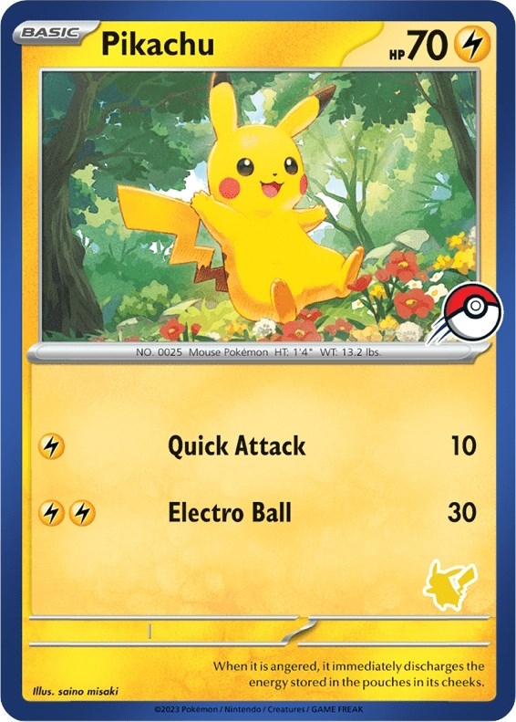 Pikachu (Blue Border)