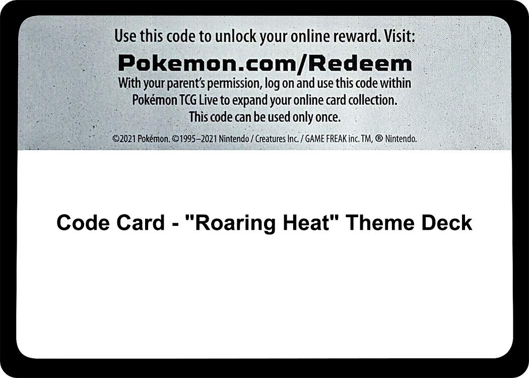 Code Card - "Roaring Heat" Theme Deck