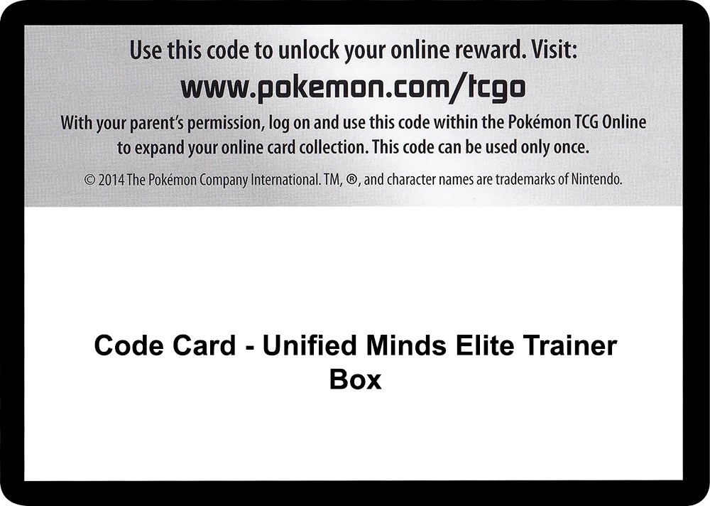 Code Card - Unified Minds Elite Trainer Box