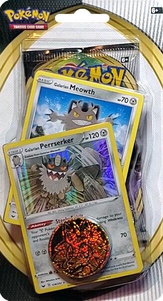 Sword & Shield Single Blister Pack [Galarian Meowth & Galarian Perrserker]