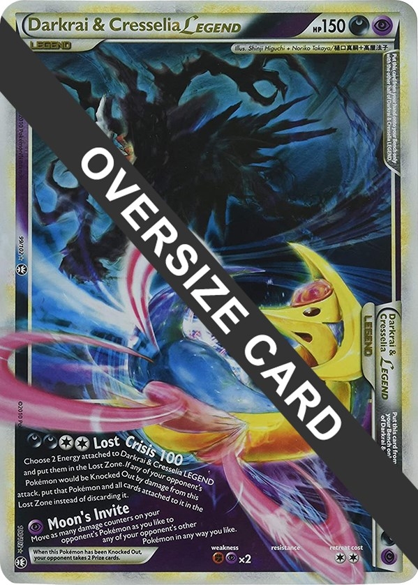 Darkrai & Cresselia Legend - 99/102 & 100/102 (Single Oversized Promo)