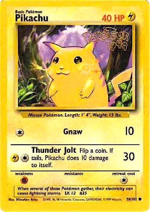 Pikachu - 58/102 (PokeTour 1999)
