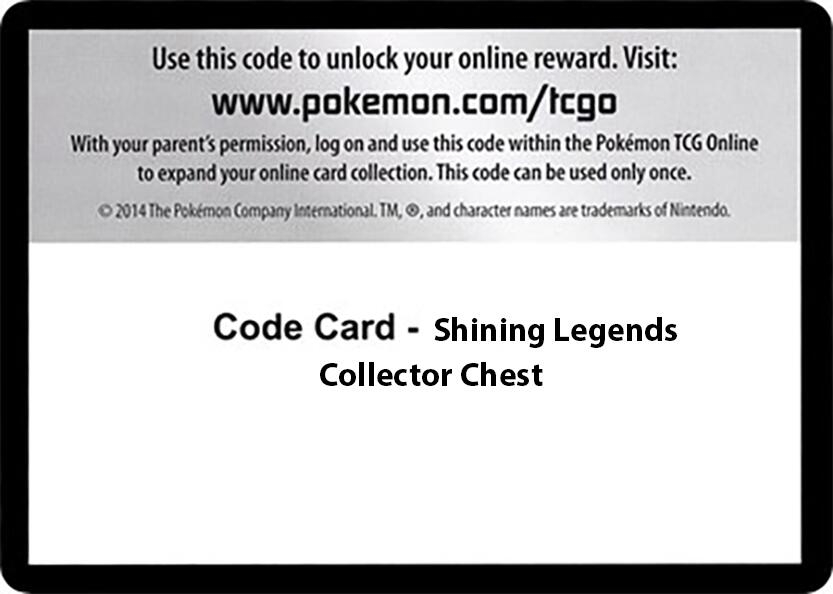 Code Card - Shining Legends Collector Chest