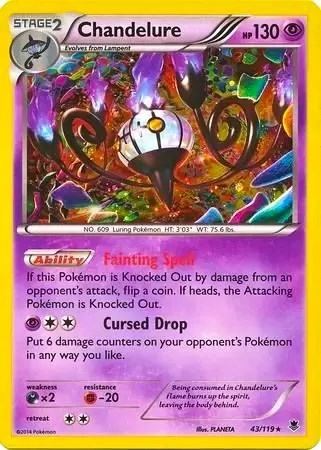 Chandelure - 43/119 (Cosmos Holo)