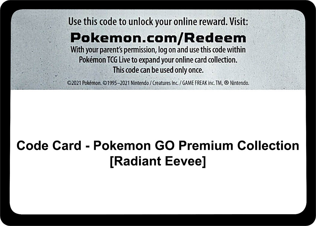 Code Card - Pokemon GO Premium Collection [Radiant Eevee]