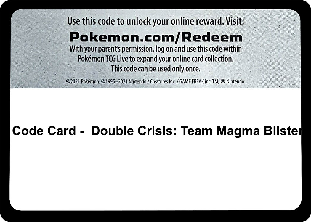 Code Card - Double Crisis: Team Magma Blister