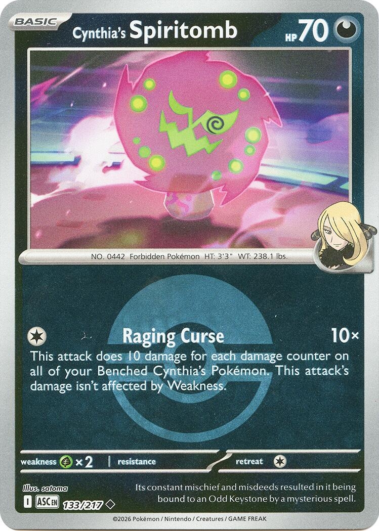 Cynthia's Spiritomb - 133/217 (Poke Ball)