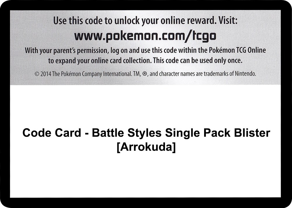 Code Card - Battle Styles Single Pack Blister [Arrokuda]