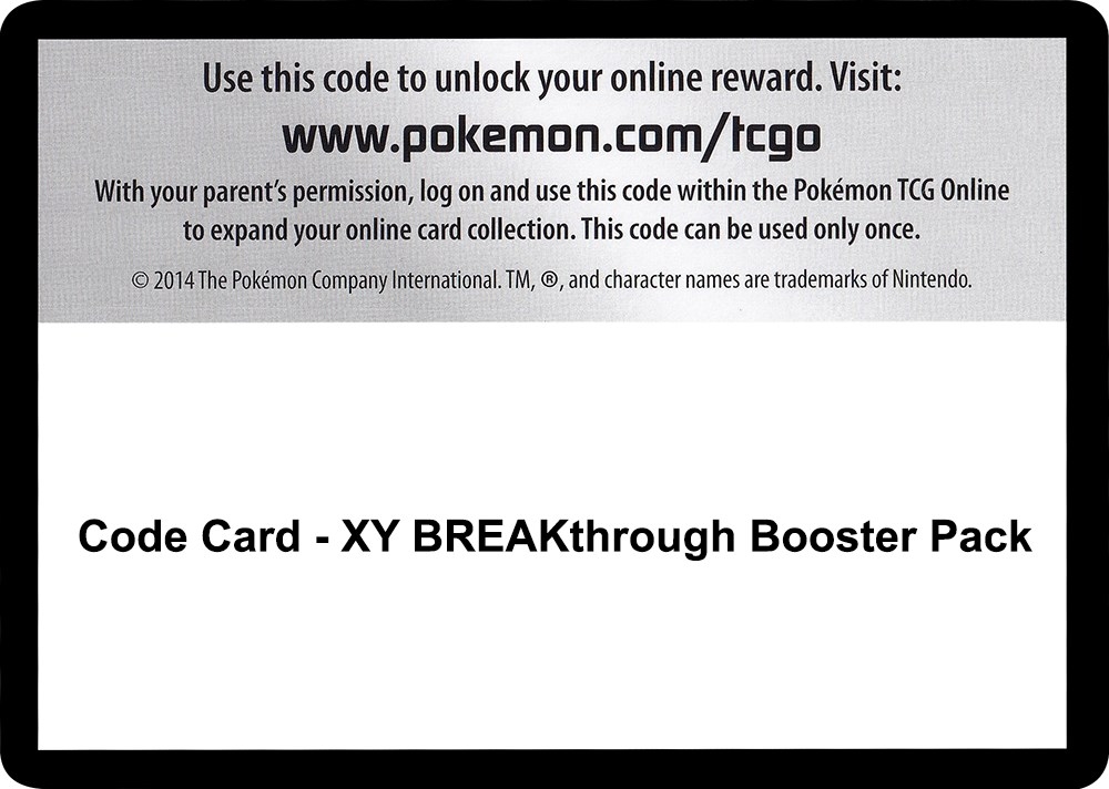 Code Card - XY BREAKthrough Booster Pack