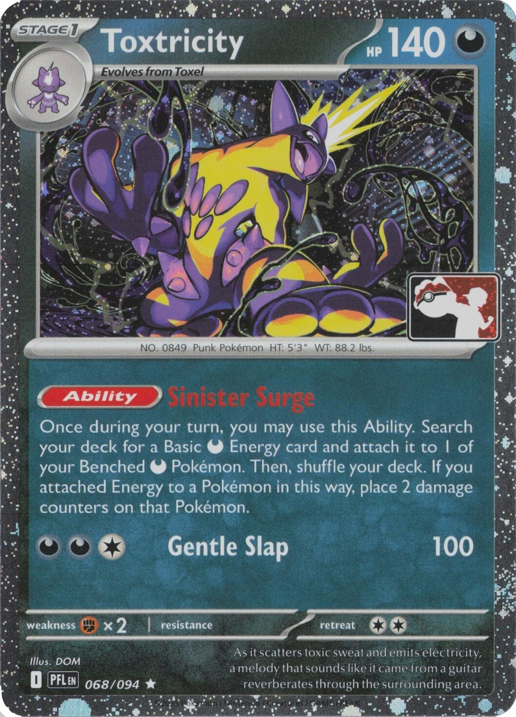 Toxtricity - 068/094 (Cosmos Holo)