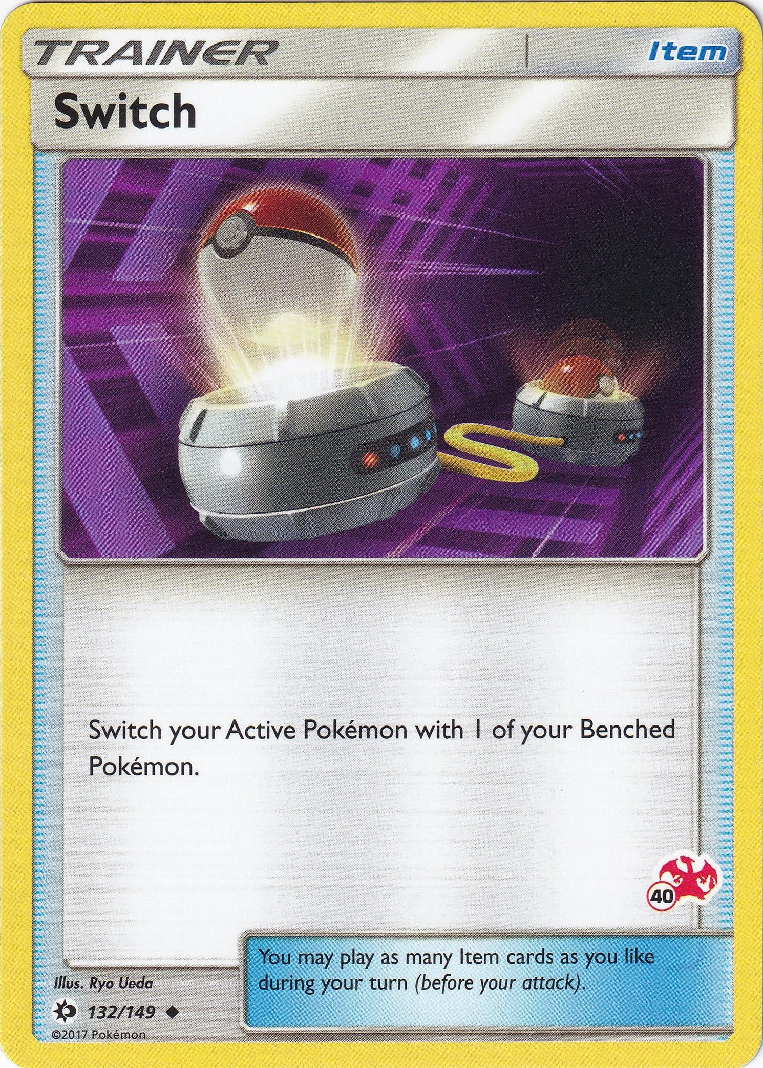 Switch - 132/149 (#40 Charizard Stamped)
