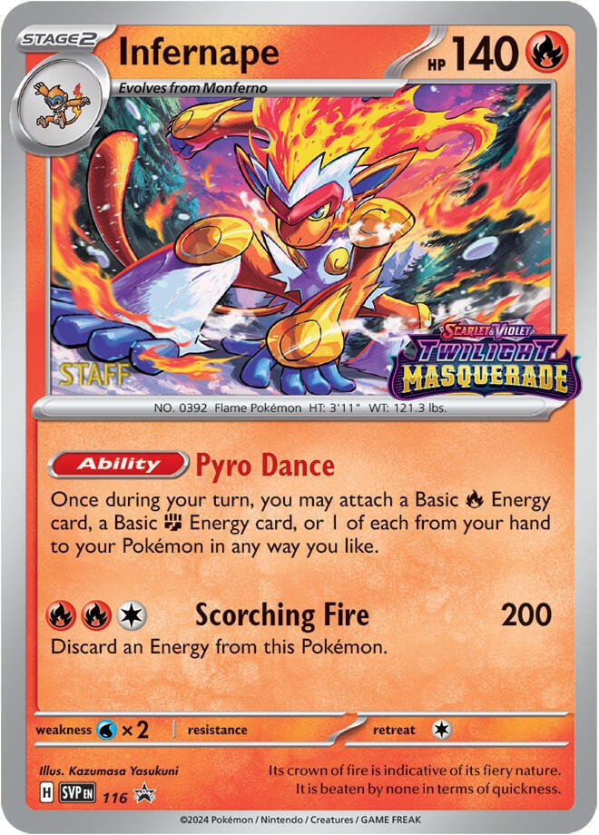 Infernape - 116 (Prerelease) [Staff]