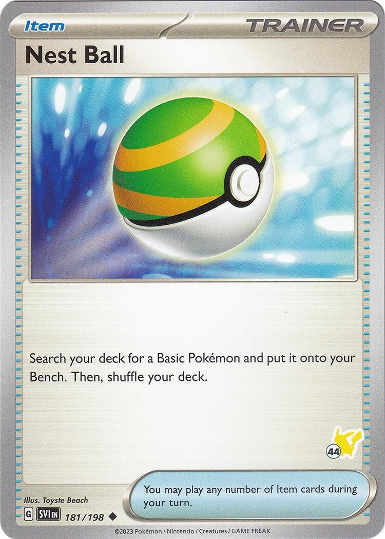Nest Ball - Pikachu 44