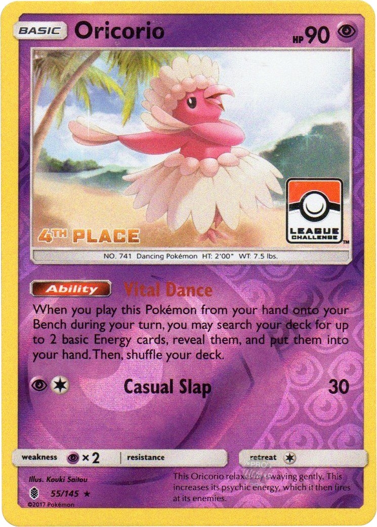 Oricorio - 55/145 (League Challenge) [4th Place]