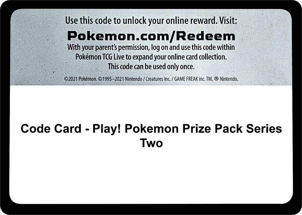Code Card - Play! Pokemon Prize Pack Series Two