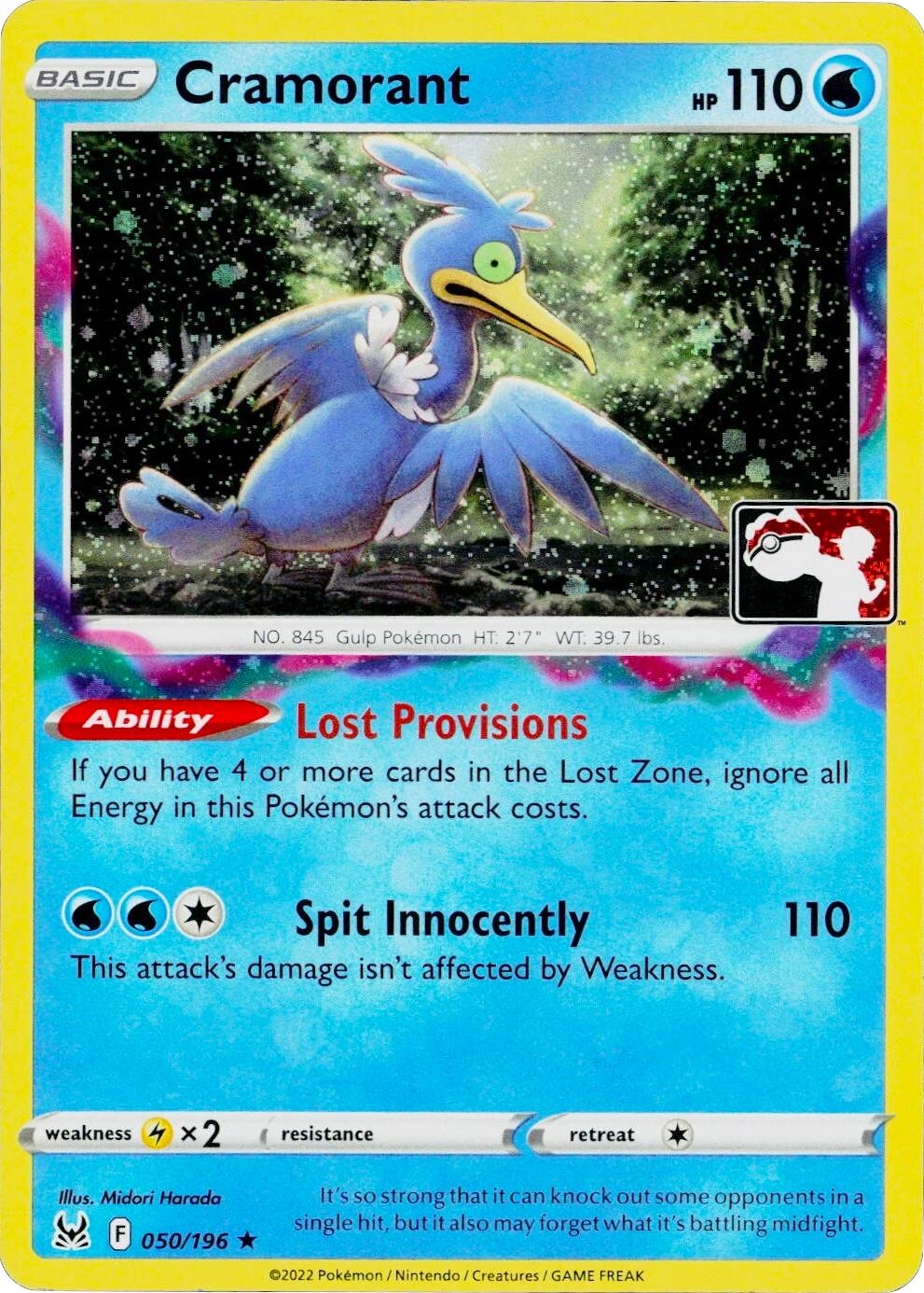 Cramorant - 050/196 (Cosmos Holo)