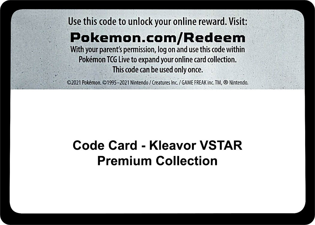 Code Card - Kleavor VSTAR Premium Collection