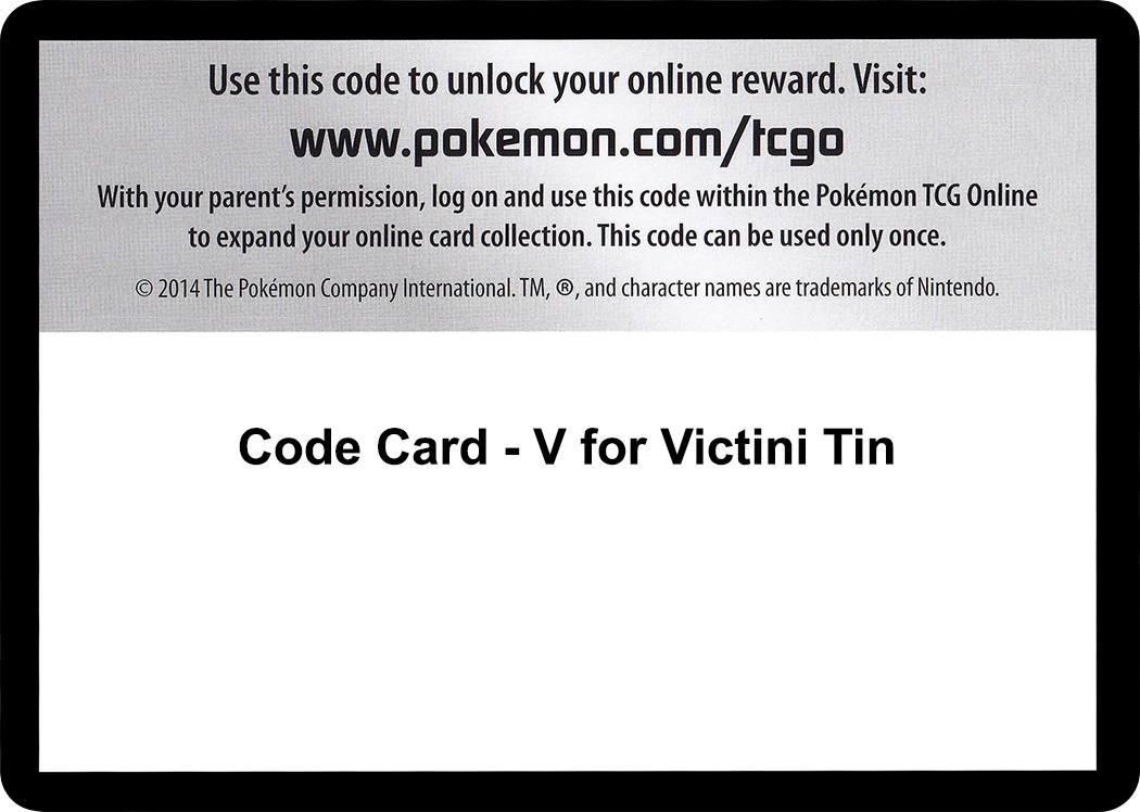 Code Card - V for Victini Tin