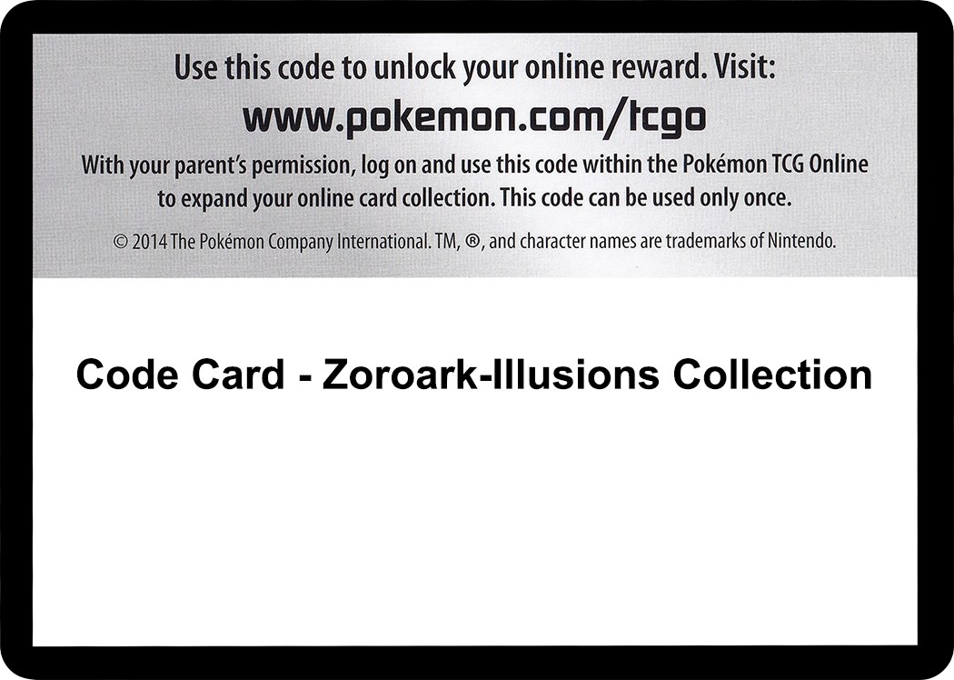 Code Card - Zoroark-Illusions Collection