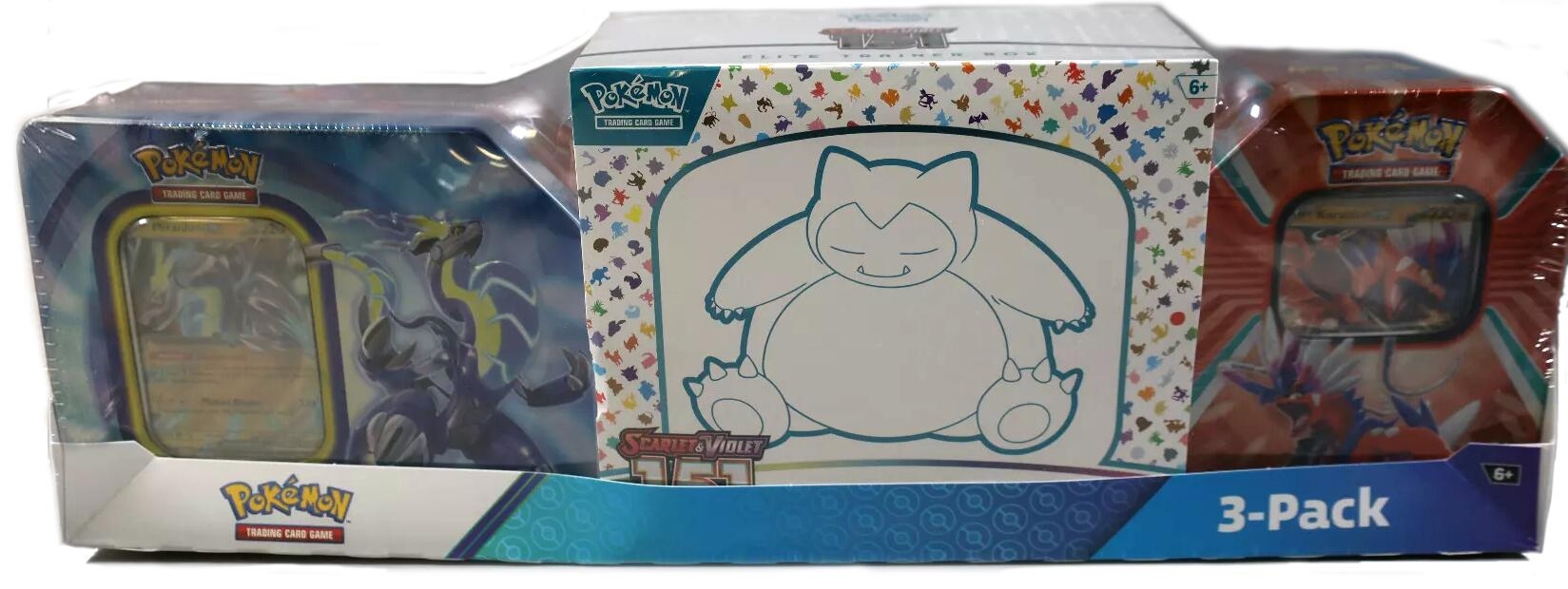 Costco Pokemon Collector 3-Pack: Scarlet & Violet 151 ETB + Paldea Legends Tins