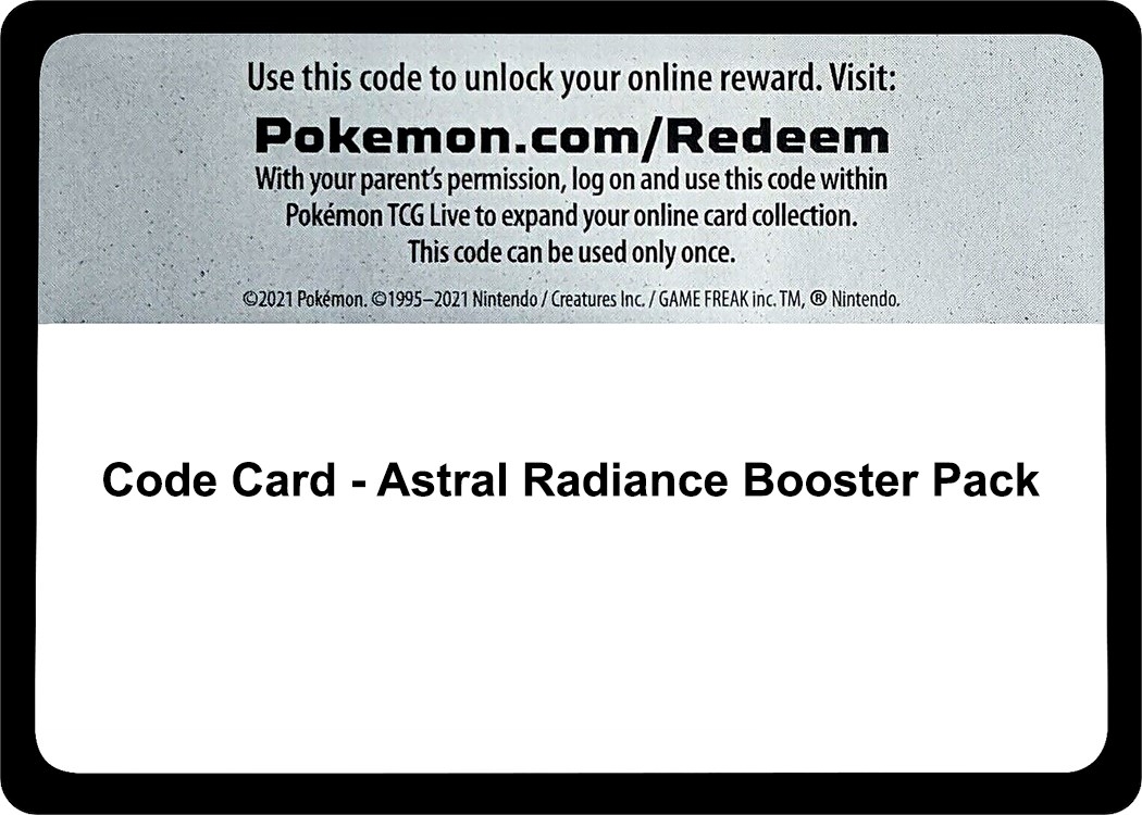 Code Card - Astral Radiance Booster Pack