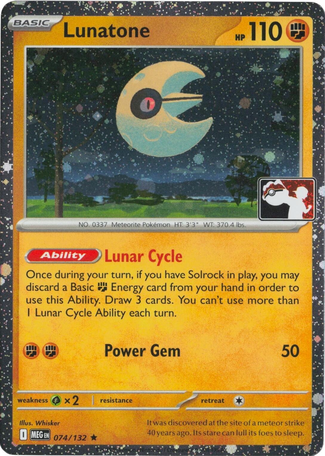 Lunatone - 074/132 (Cosmos Holo)