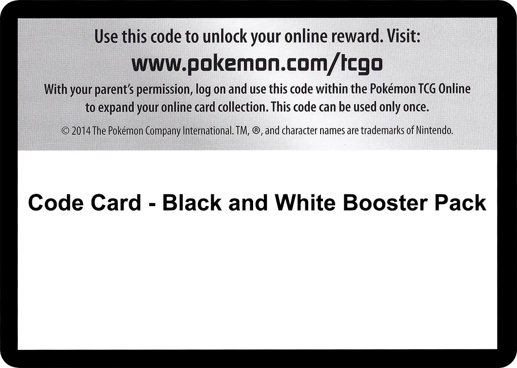 Code Card - Black and White Booster Pack