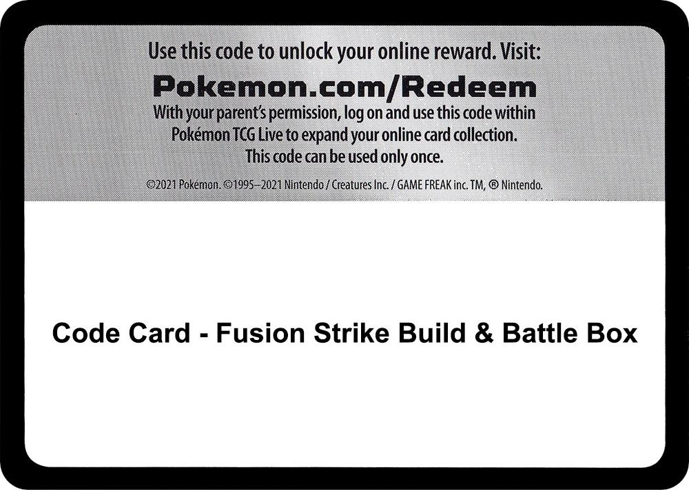 Code Card - Fusion Strike Build & Battle Box