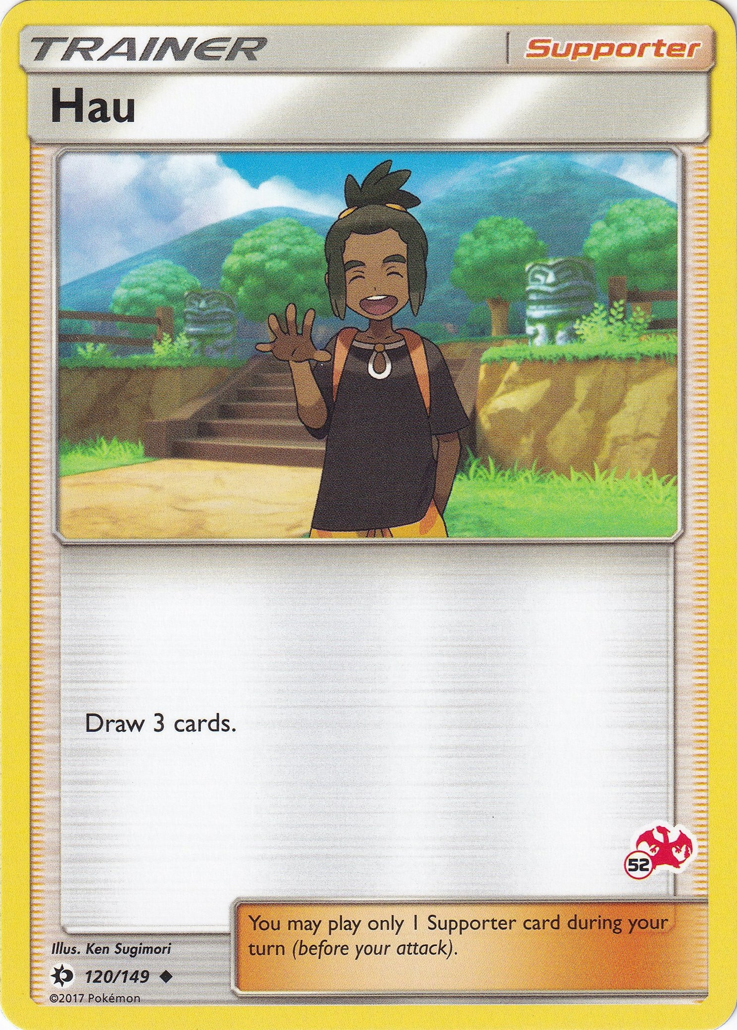 Hau - 120/149 (#52 Charizard Stamped)