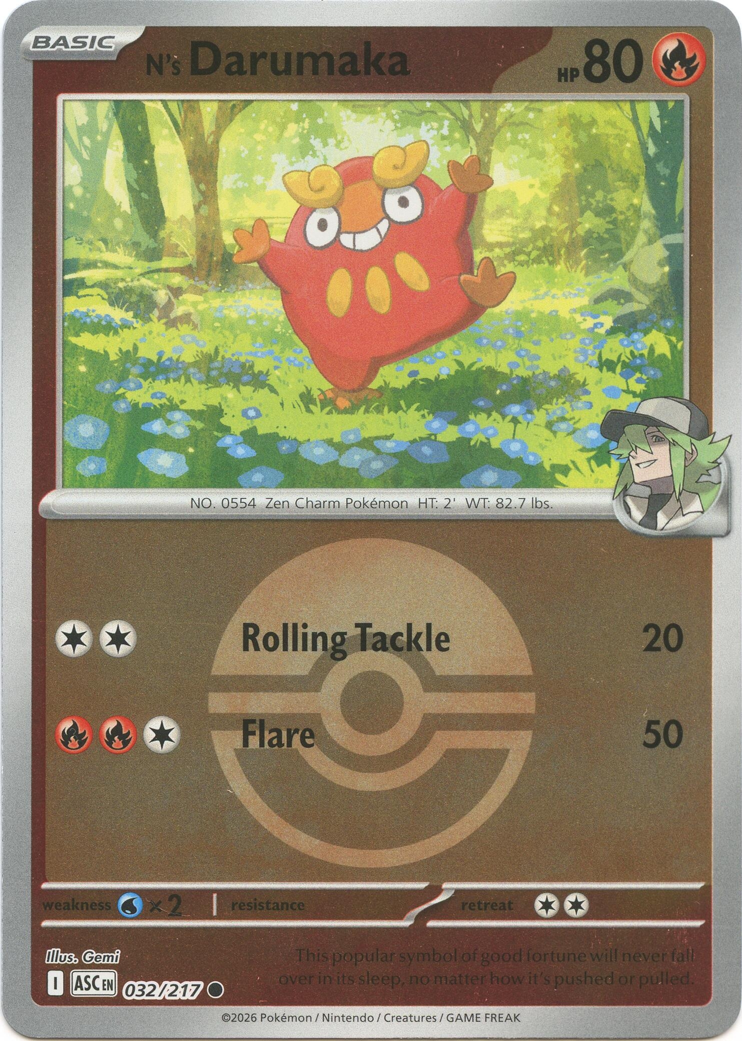 N's Darumaka (Poke Ball)