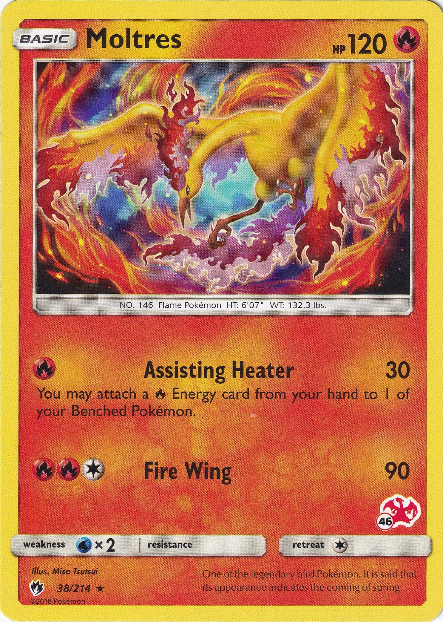 Moltres - 38/214 (#46 Charizard Stamped)