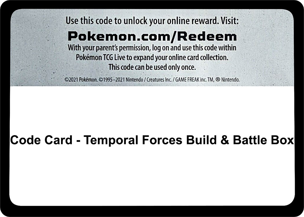Code Card - Temporal Forces Build & Battle Box