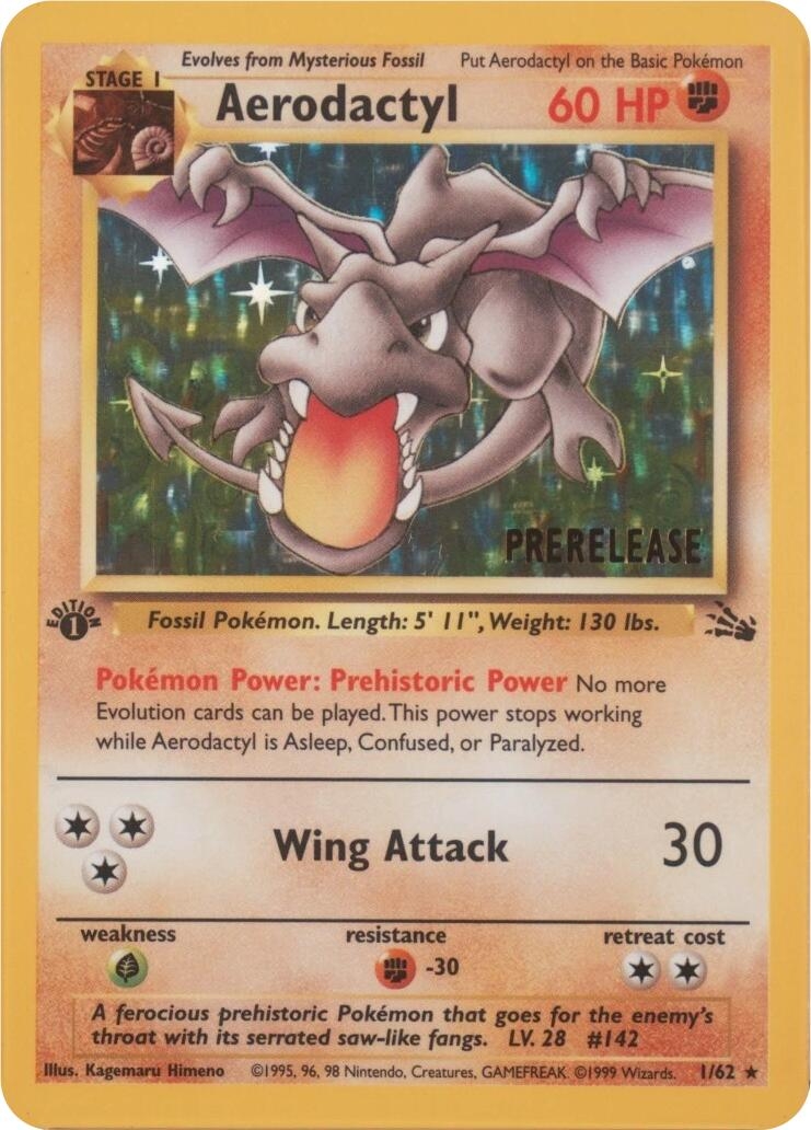 Aerodactyl (01/62) (Prerelease)