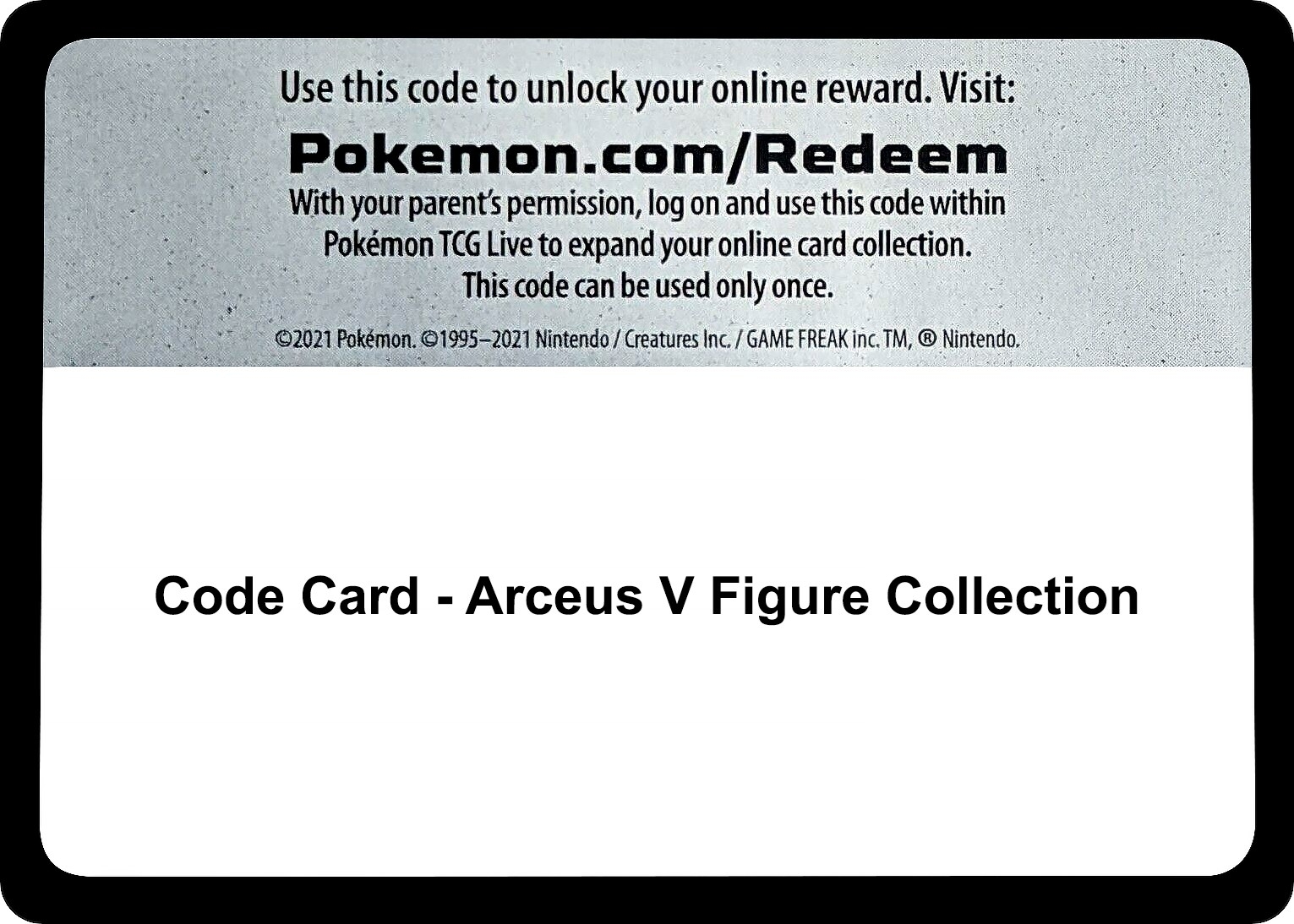 Code Card - Arceus V Figure Collection