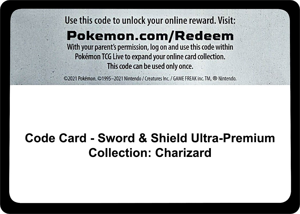 Code Card - Sword & Shield Ultra-Premium Collection: Charizard