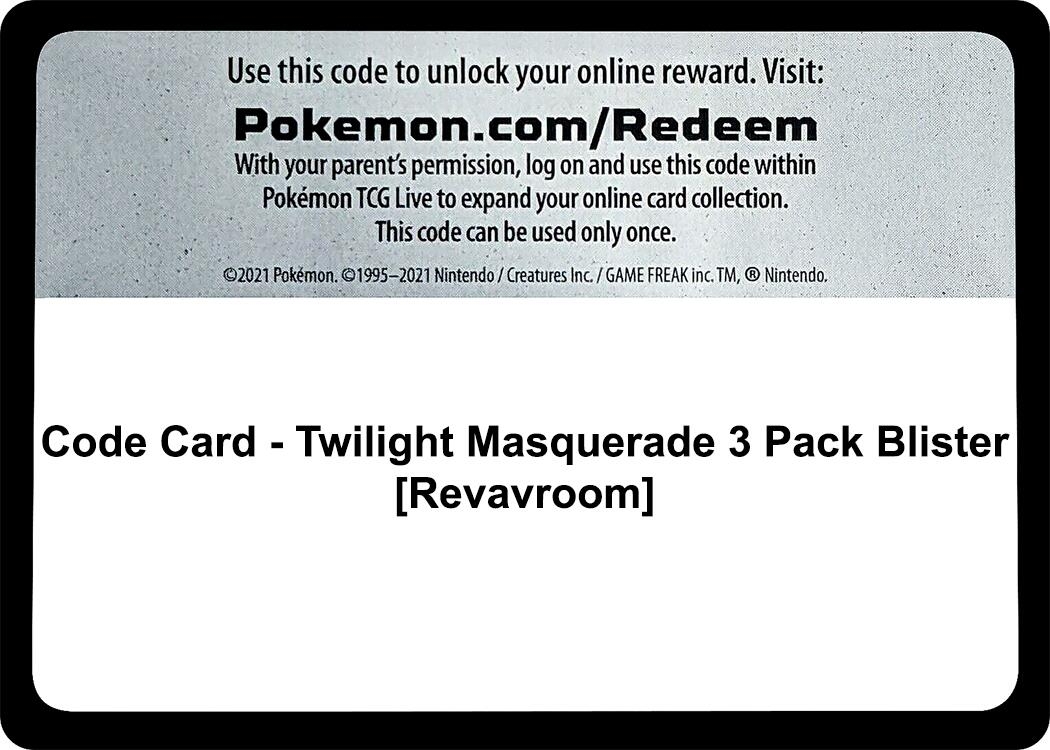 Code Card - Twilight Masquerade 3 Pack Blister [Revavroom]
