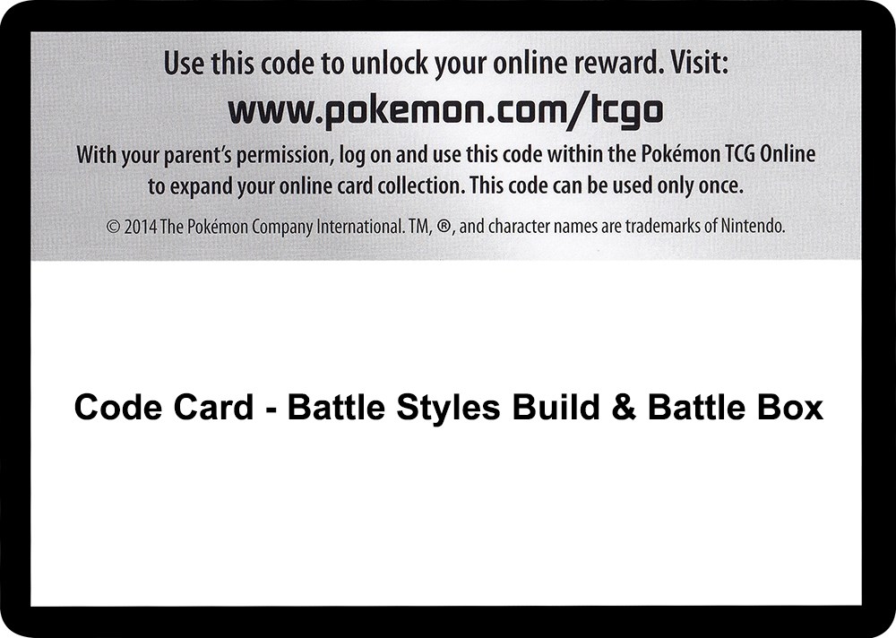 Code Card - Battle Styles Build & Battle Box