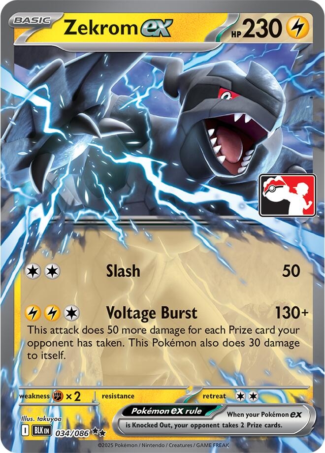 Zekrom ex - 034/086 (Right Stamp)
