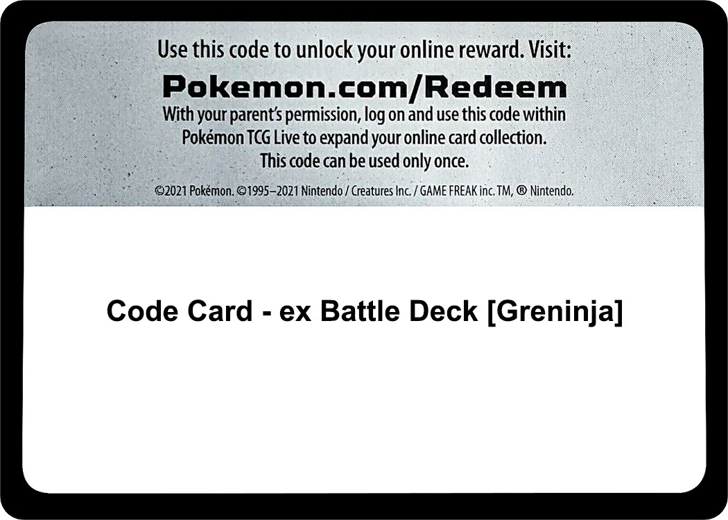 Code Card - ex Battle Deck [Greninja]