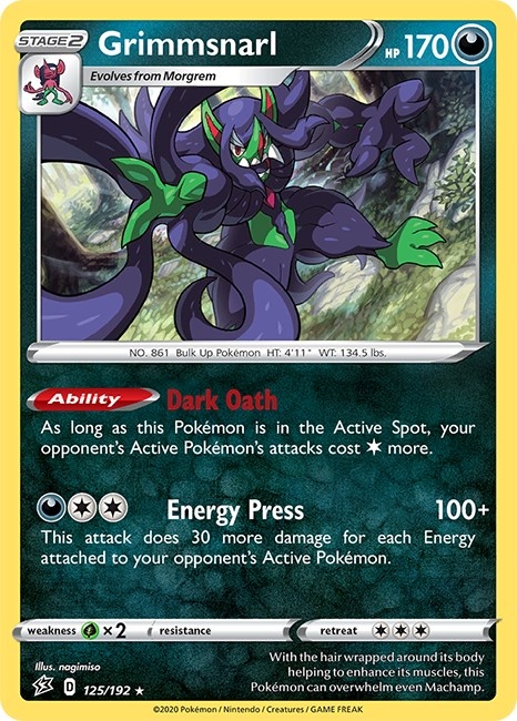 Grimmsnarl - 125/192 (Non-Holo)