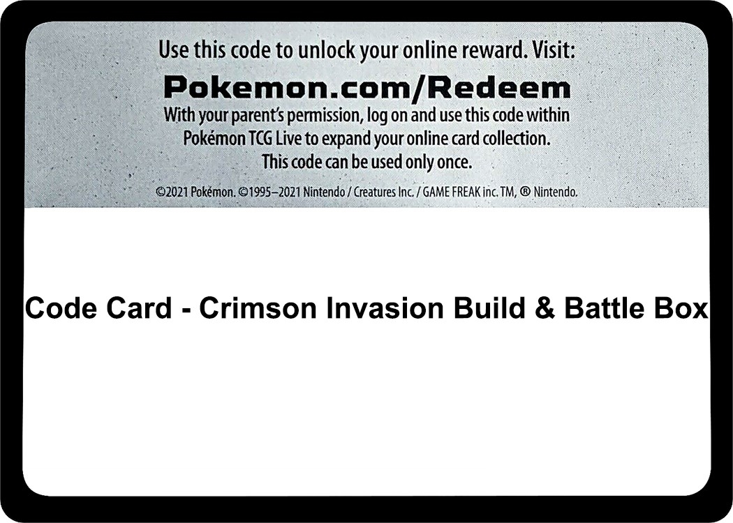 Code Card - Crimson Invasion Build & Battle Box