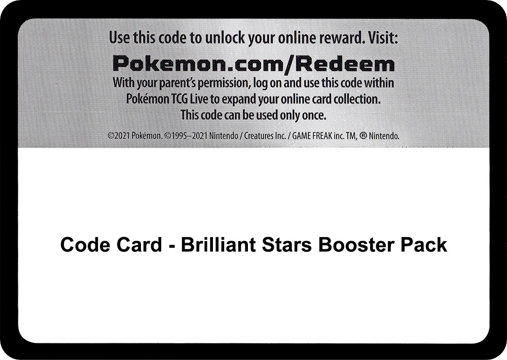 Code Card - Brilliant Stars Booster Pack