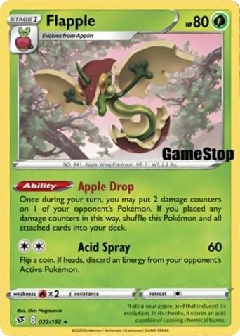 Flapple - 022/192 (Gamestop Exclusive)