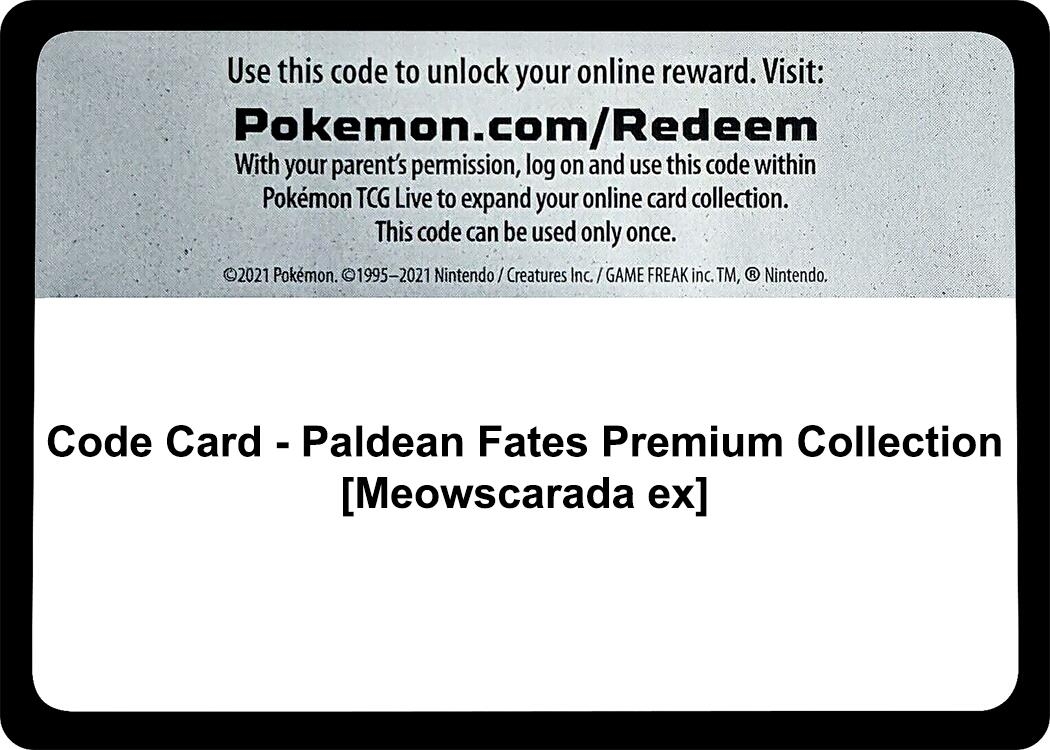 Code Card - Paldean Fates Premium Collection [Meowscarada ex]