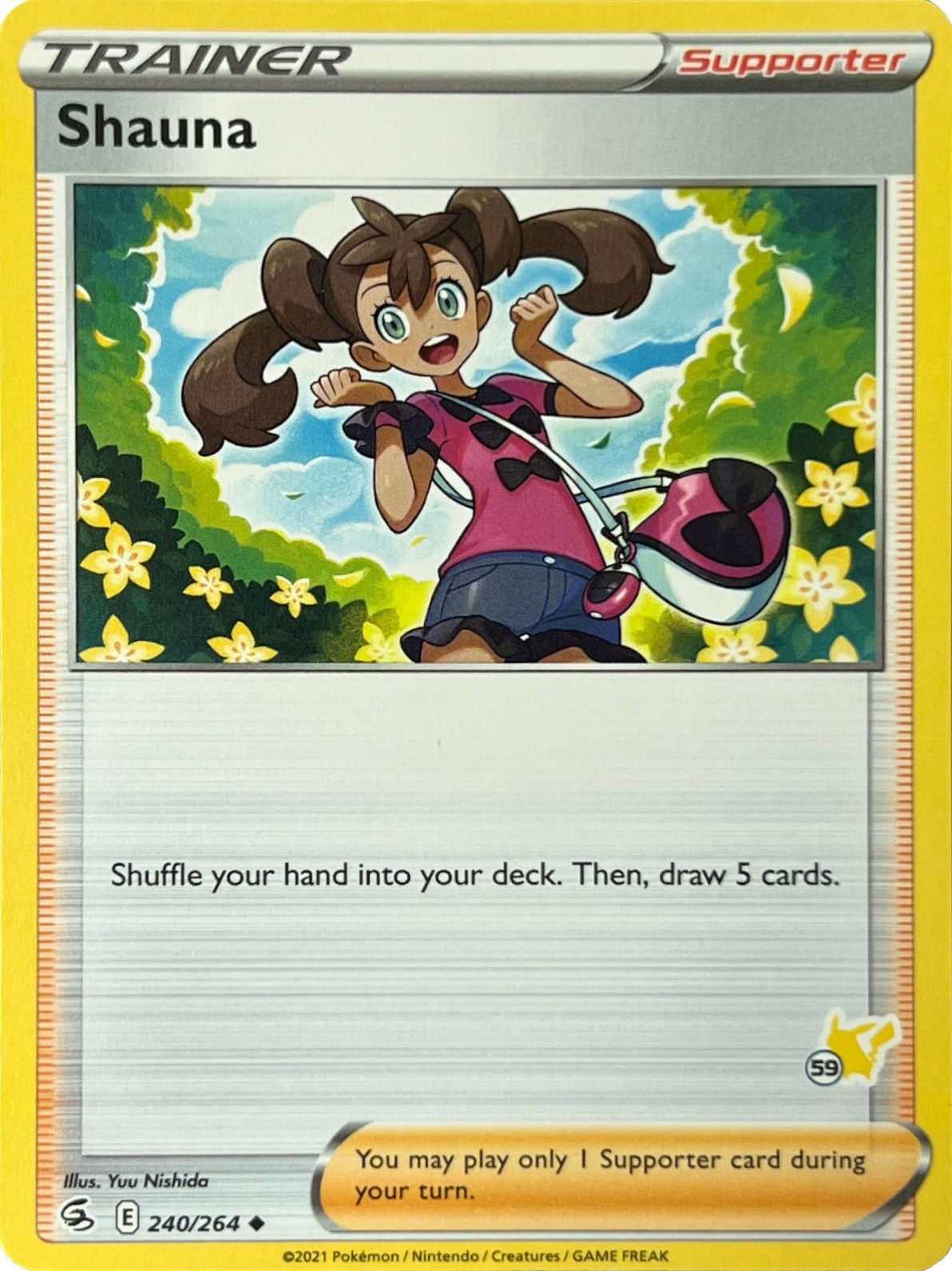 Shauna - 240/264 (#59 Pikachu Stamped)