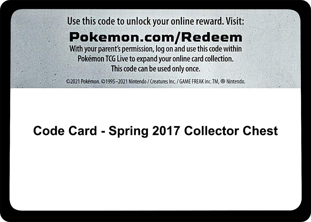 Code Card - Spring 2017 Collector Chest