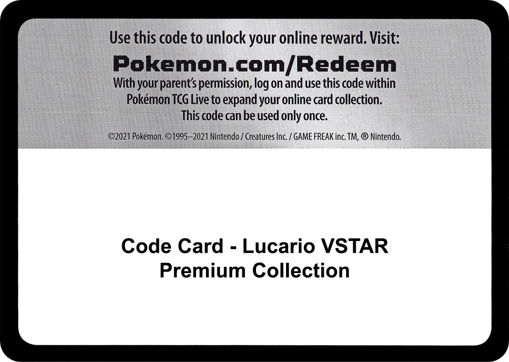 Code Card - Lucario VSTAR Premium Collection