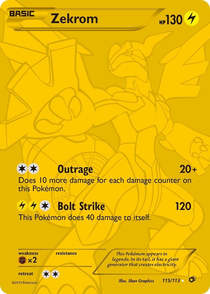 Zekrom (115 Full Art Secret Rare)