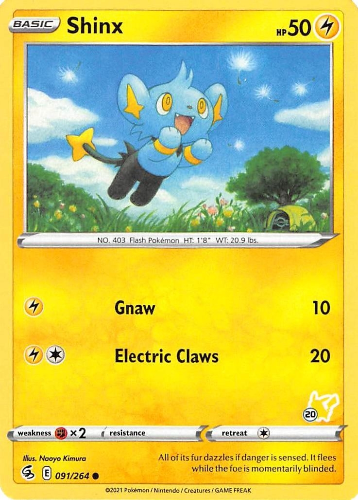 Shinx - 091/264 (#20 Pikachu Stamped)